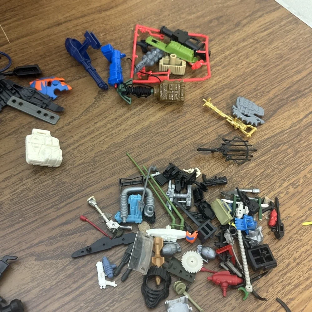 Huge Vintage 3.75 GI Joe ARAH 80s 90s Accessories Parts Missiles Guns Animal Lot